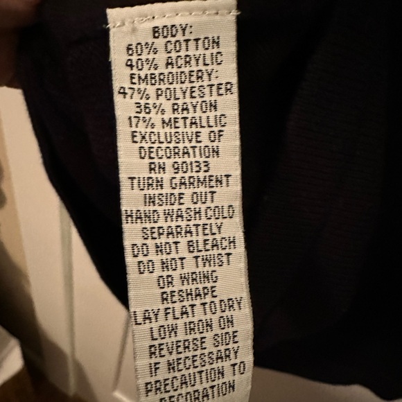 Bob Mackie Black Embellished Women's Top 2X - Picture 5 of 9